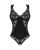 Obsessive Donna Dream crotchless teddy - эротическое боди с открытой промежностью, XL/XXL (чёрный)